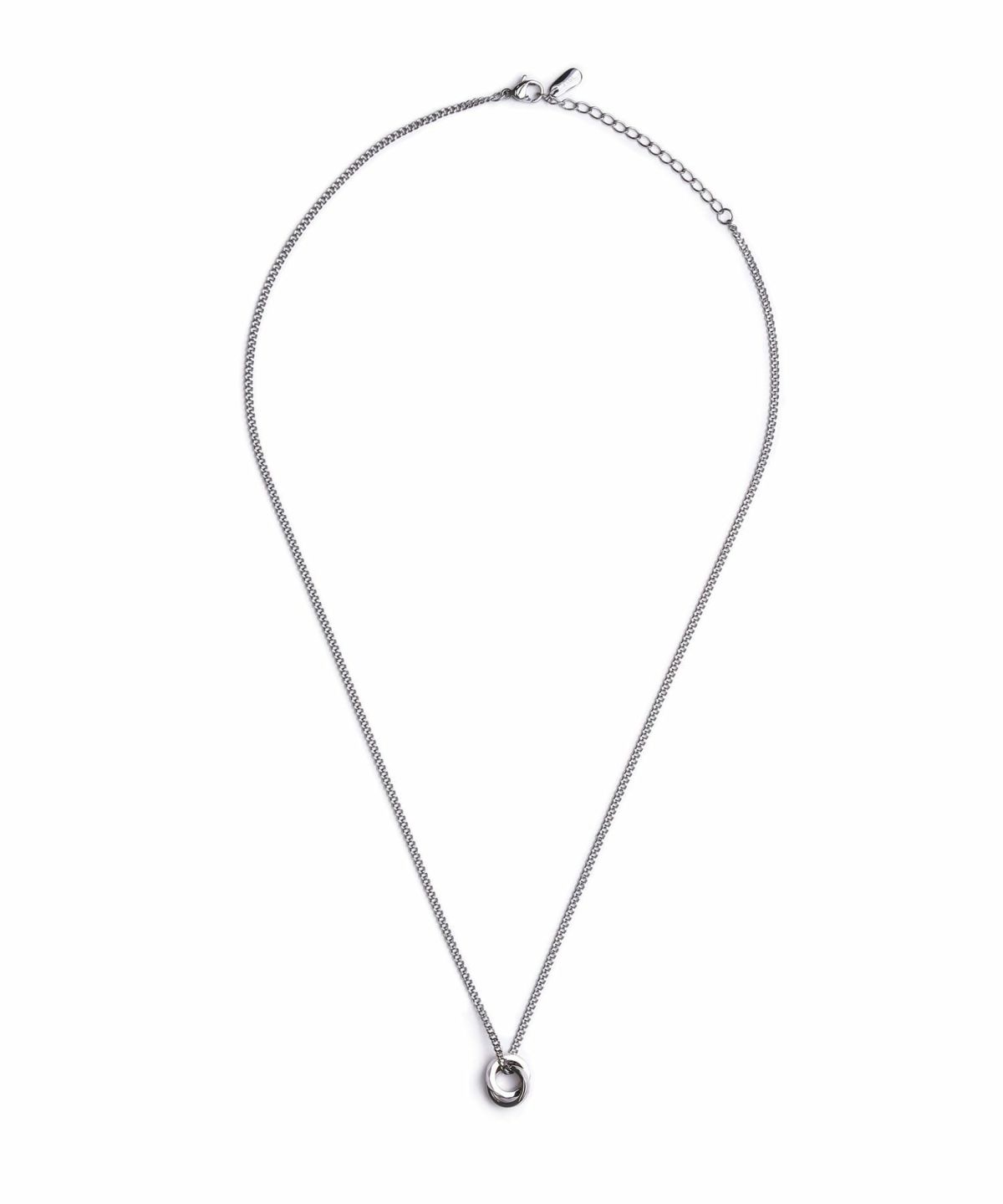 【限定展開】“THE EDGE”シグネチャーカッティングダブルリングペアネックレス/スペシャルパッケージ/サージカルステンレス（金属アレルギー対応）