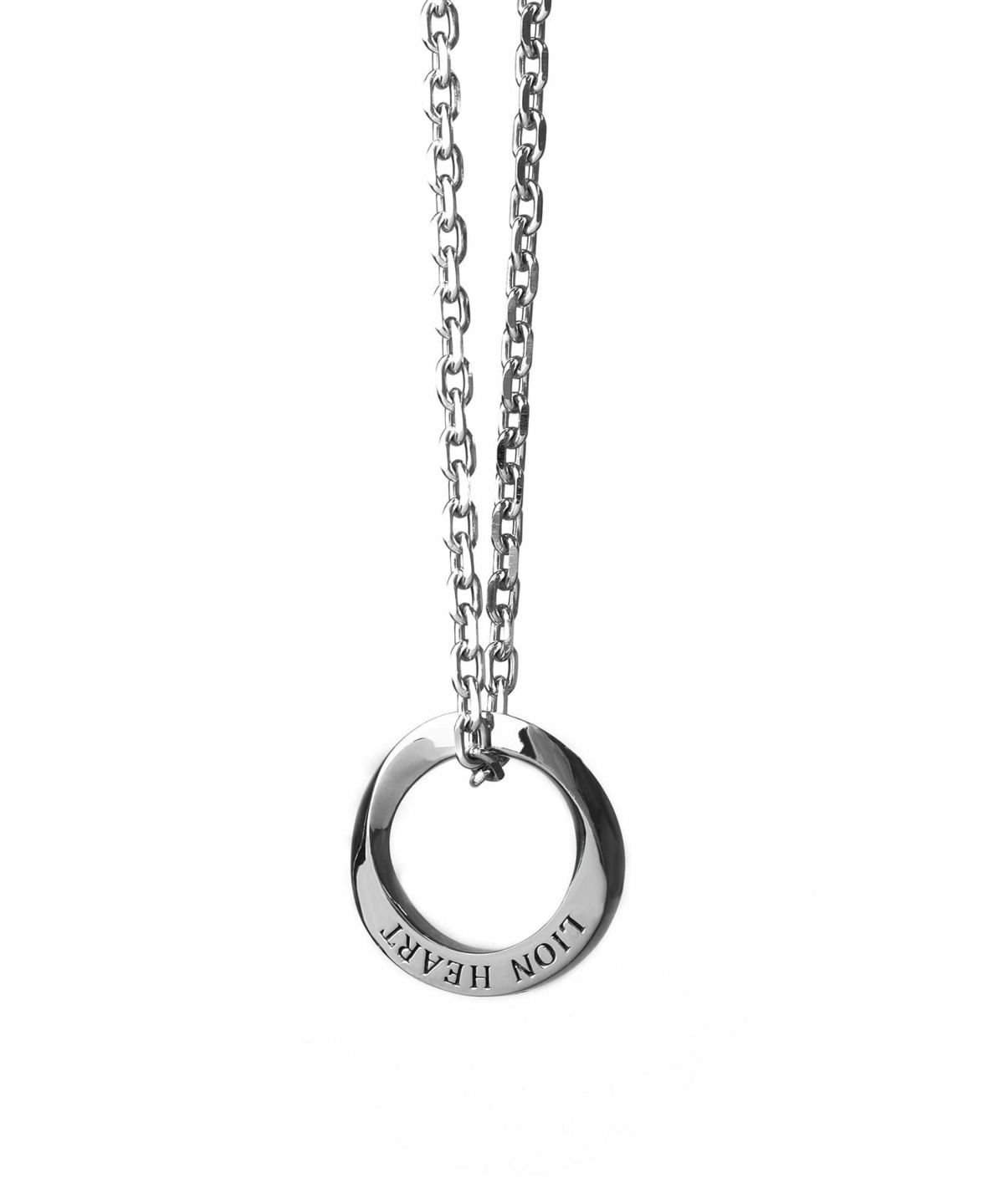 【限定展開】“LH-1”ワンツイストリングネックレス/サージカルステンレス（金属アレルギー対応）