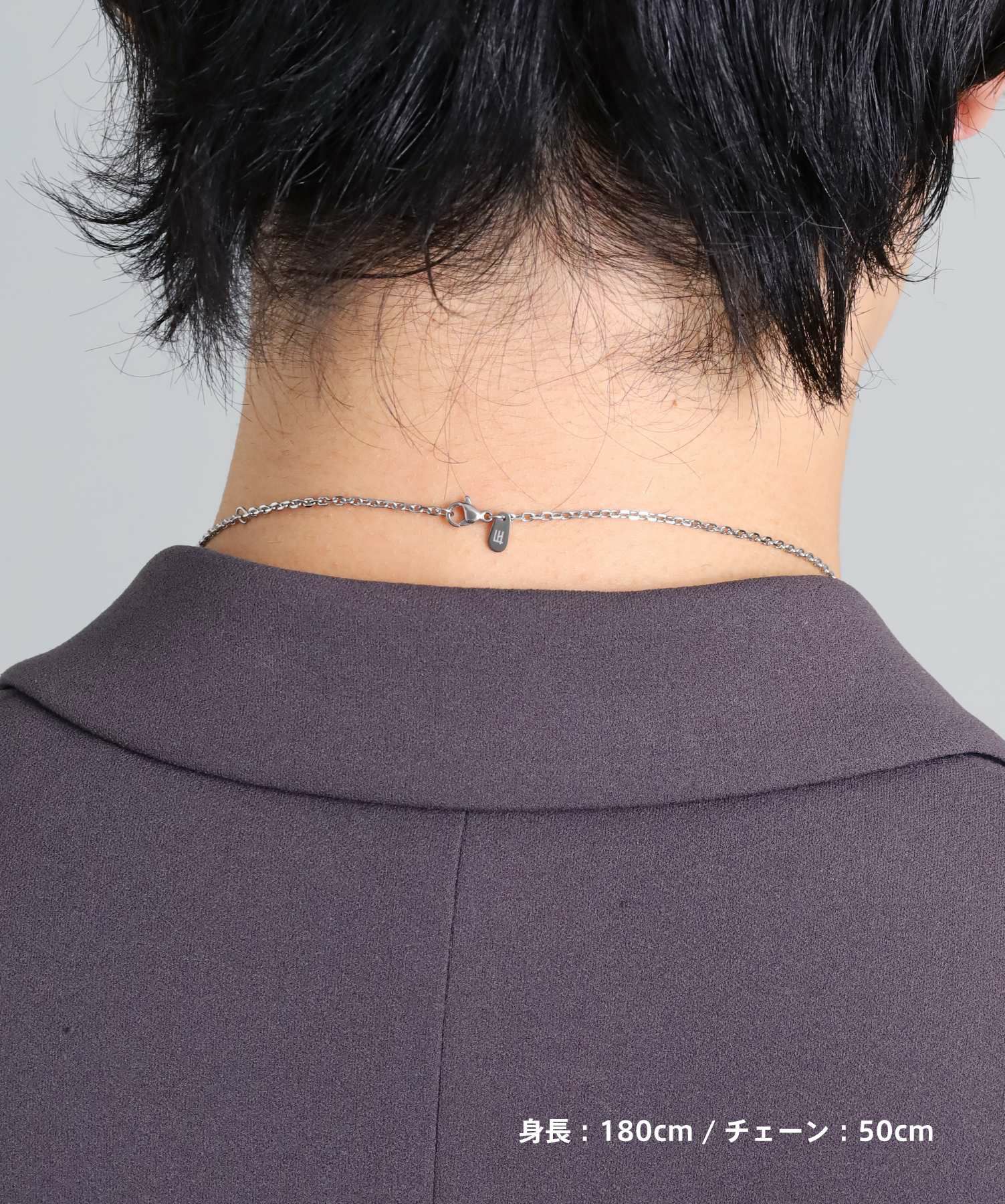限定展開】“LH-1”ワンツイストリングネックレス/サージカルステンレス