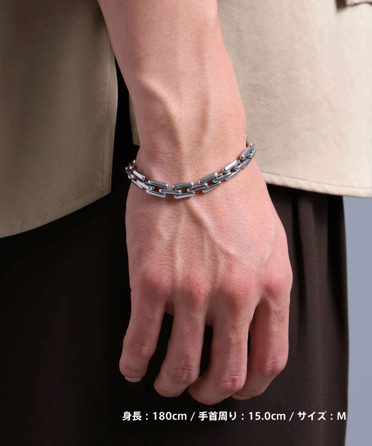 【限定展開】“LH-1”ヴァリアスチェーンブレスレット/スリーク/サージカルステンレス（金属アレルギー対応）