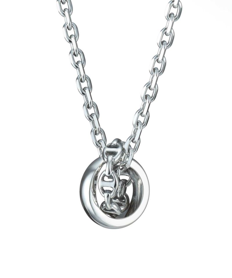 【限定展開】“LH-1”アンカーチェーンダブルリングネックレス/サージカルステンレス（金属アレルギー対応）