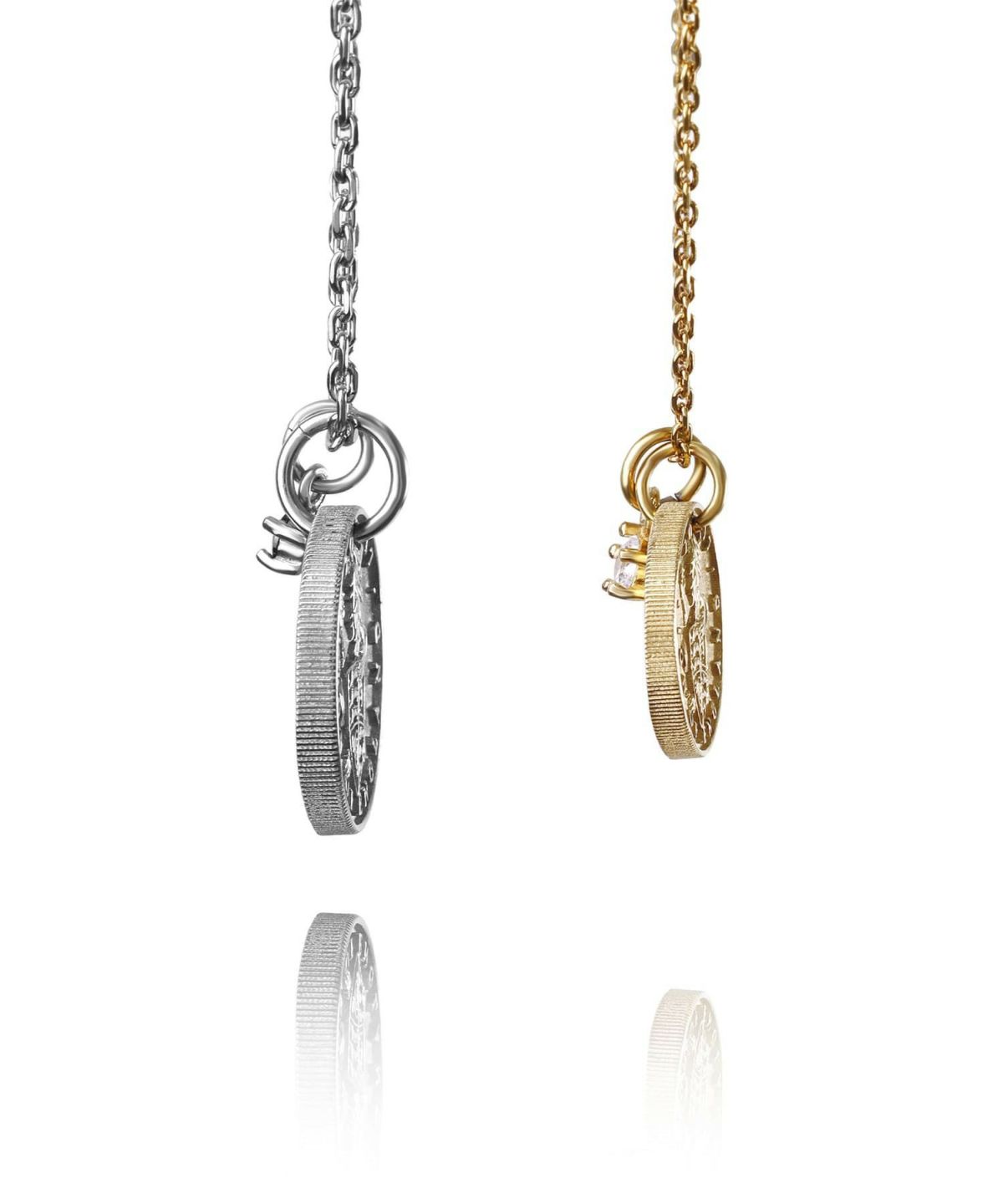 【限定展開】“LH-1”ライオンコインペアネックレス/サージカルステンレス（金属アレルギー対応）