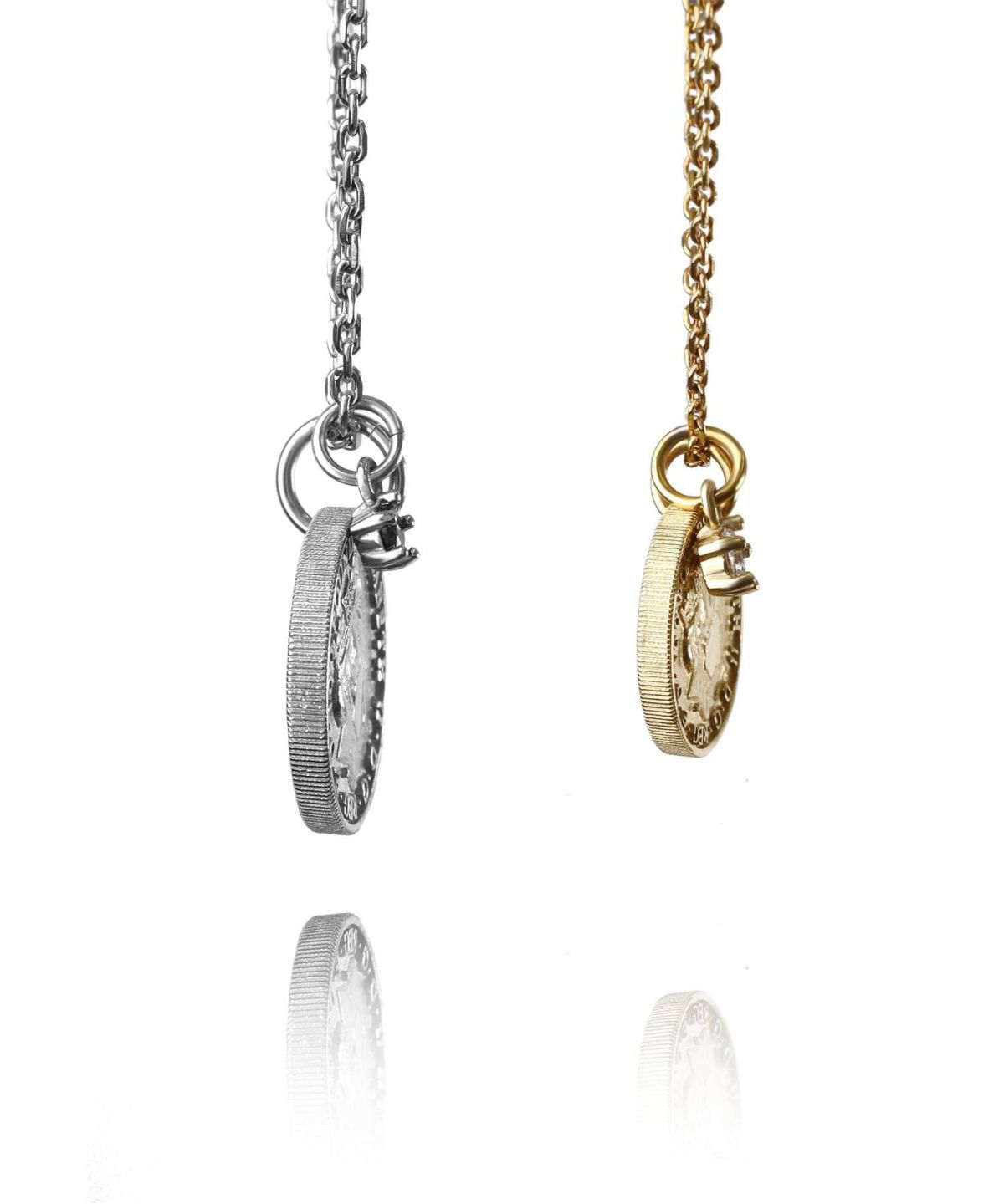 【限定展開】“LH-1”ライオンコインペアネックレス/サージカルステンレス（金属アレルギー対応）