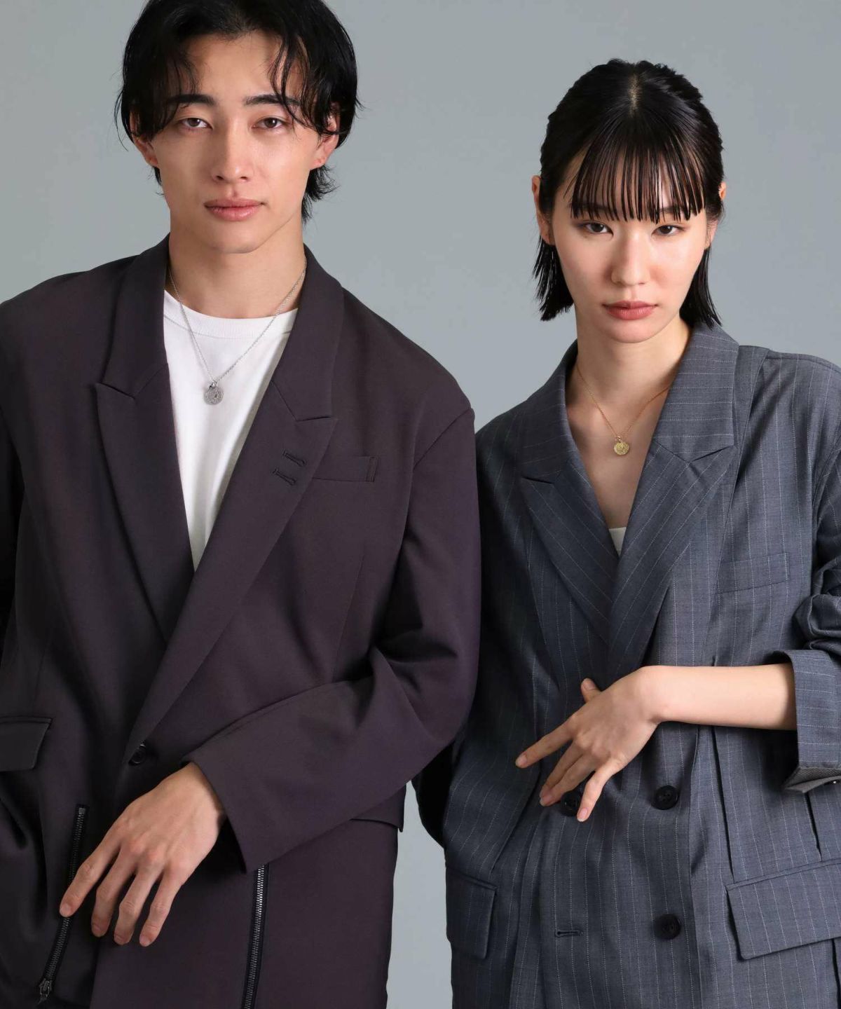 【限定展開】“LH-1”ライオンコインペアネックレス/サージカルステンレス（金属アレルギー対応）