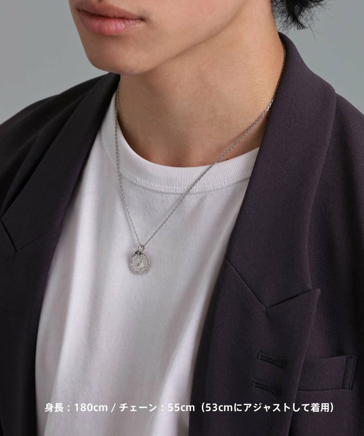 【限定展開】“LH-1”ライオンコインペアネックレス/サージカルステンレス（金属アレルギー対応）