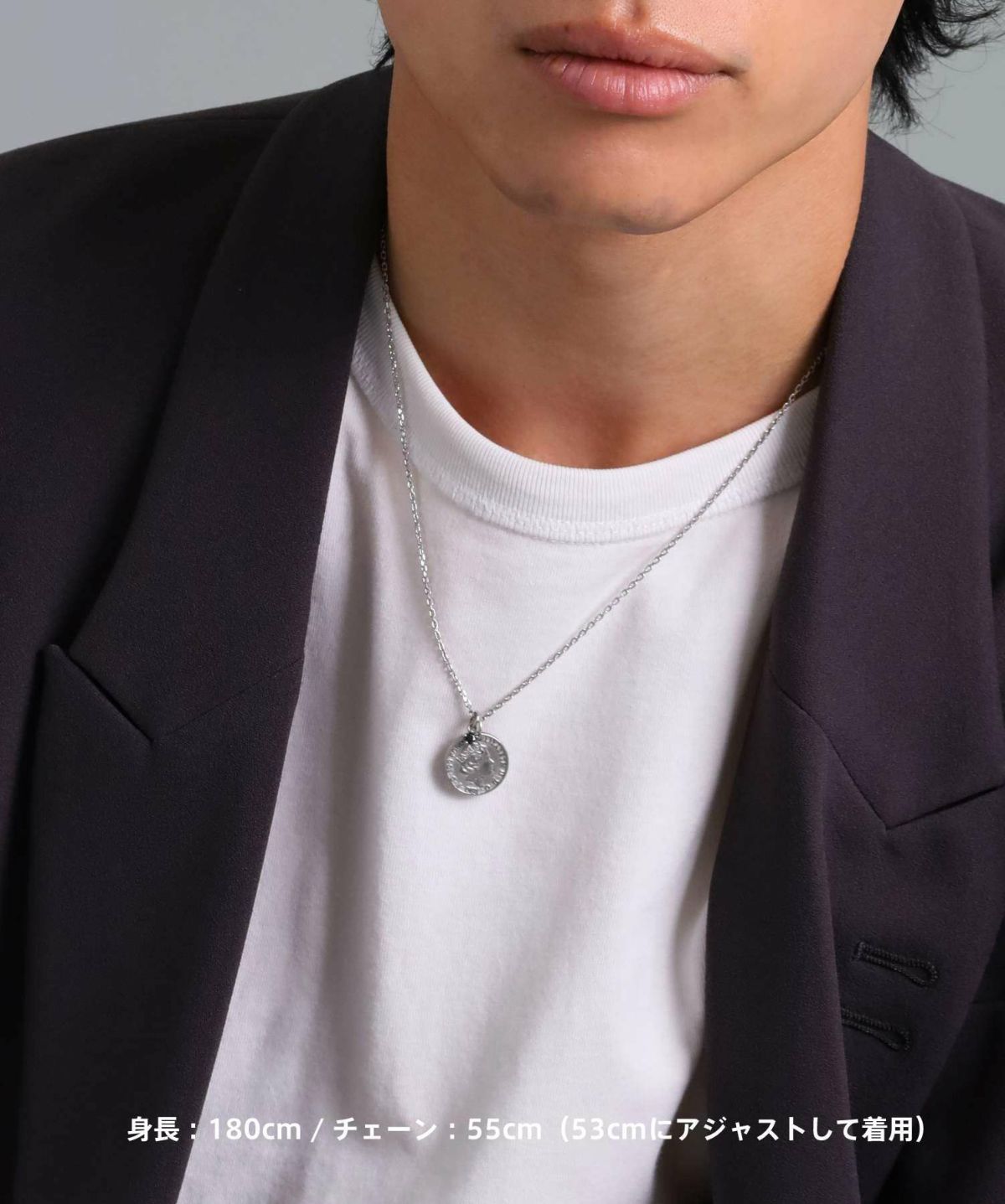 【限定展開】“LH-1”ライオンコインペアネックレス/サージカルステンレス（金属アレルギー対応）