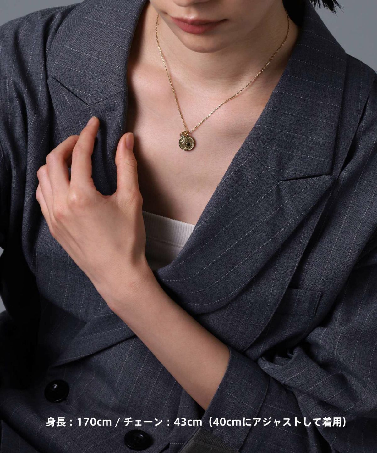 【限定展開】“LH-1”ライオンコインペアネックレス/サージカルステンレス（金属アレルギー対応）