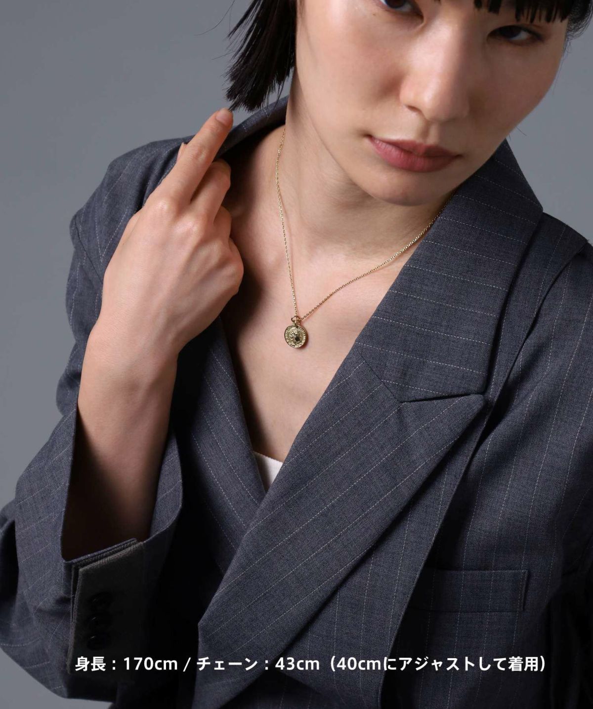 【限定展開】“LH-1”ライオンコインペアネックレス/サージカルステンレス（金属アレルギー対応）