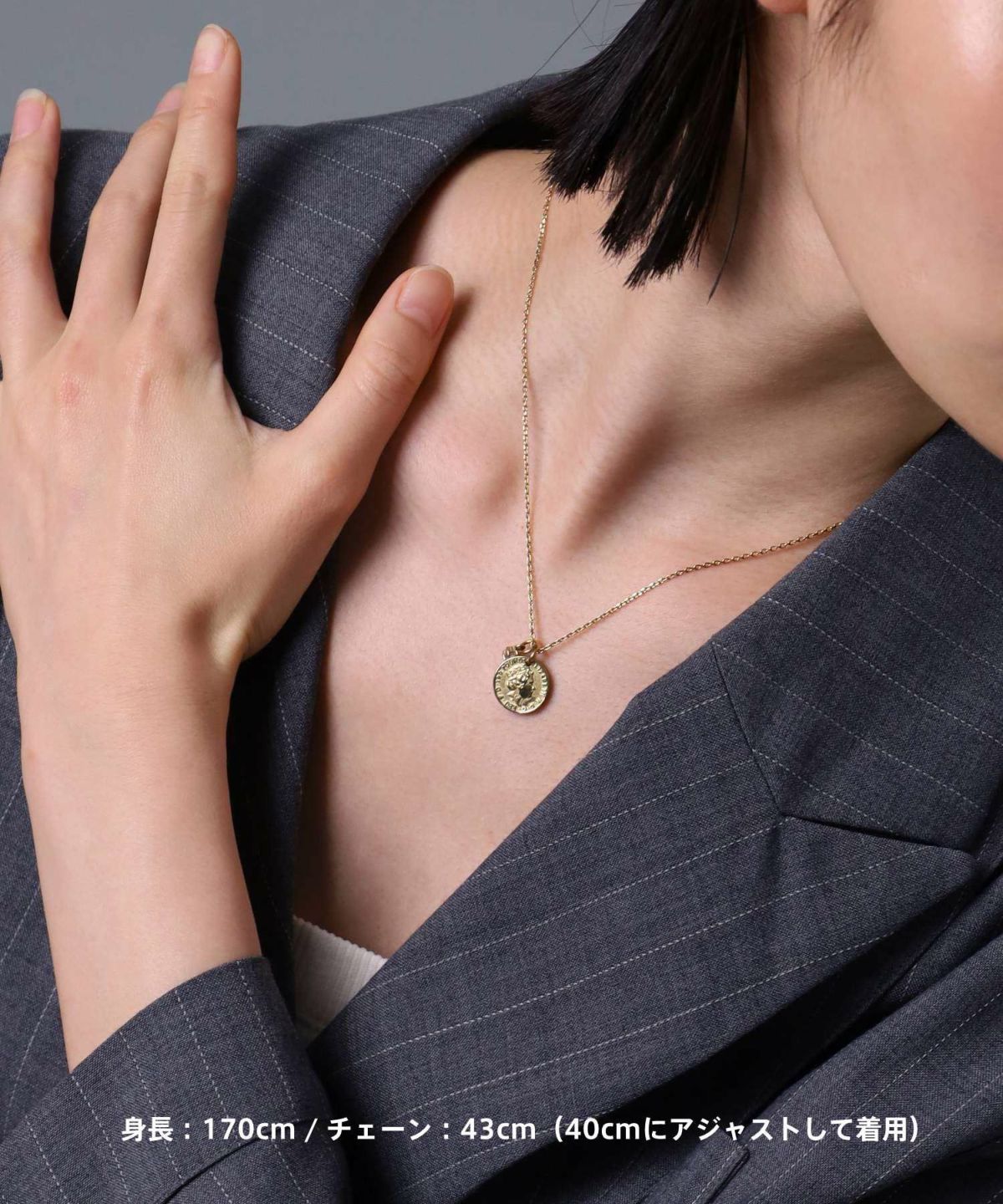 【限定展開】“LH-1”ライオンコインペアネックレス/サージカルステンレス（金属アレルギー対応）