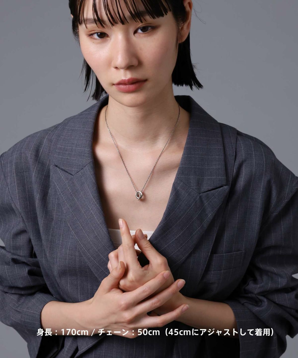 “Ivitz” eraダブルリングネックレスtypeⅡ/シルバー925