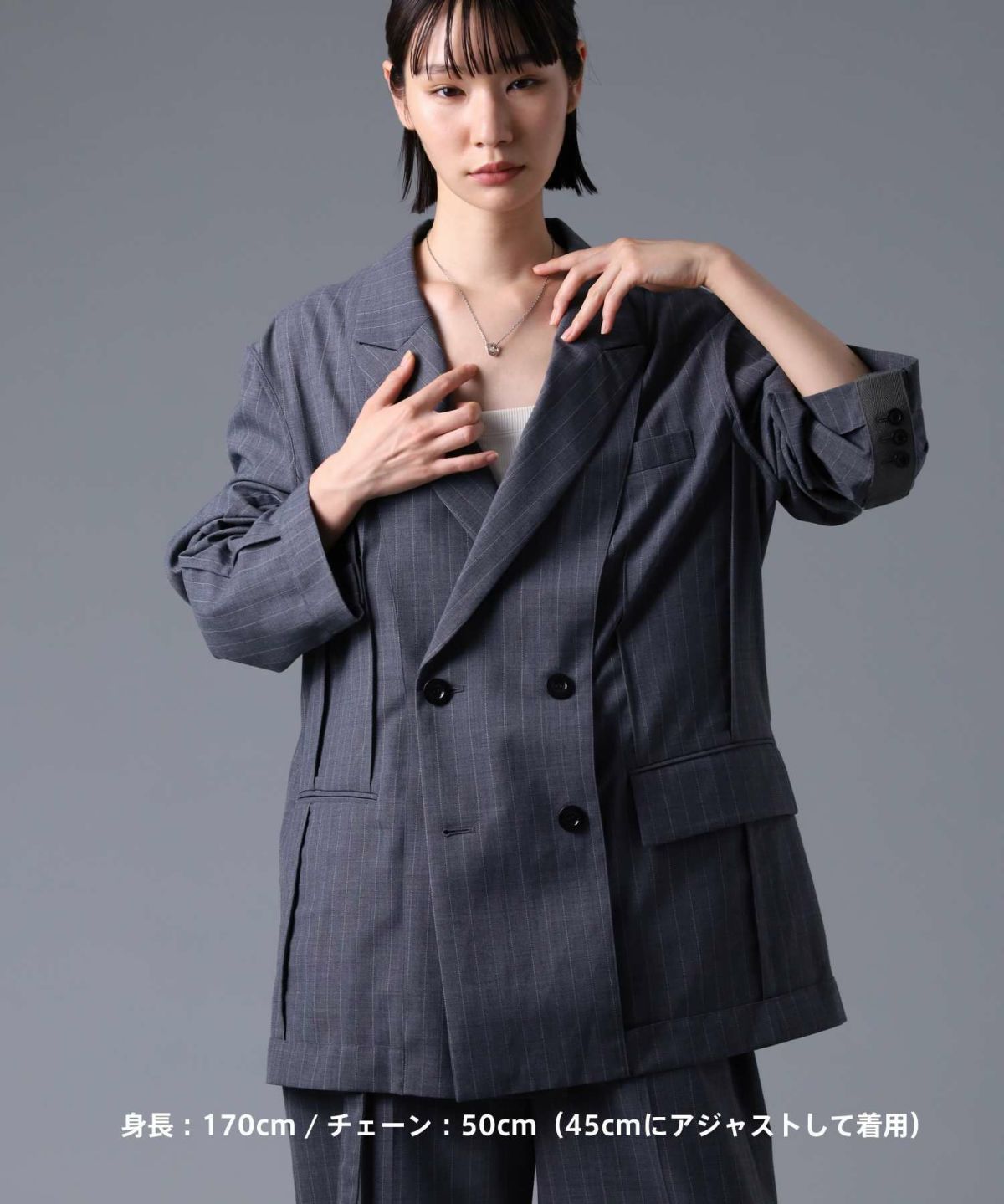 “Ivitz” eraダブルリングネックレスtypeⅡ/シルバー925