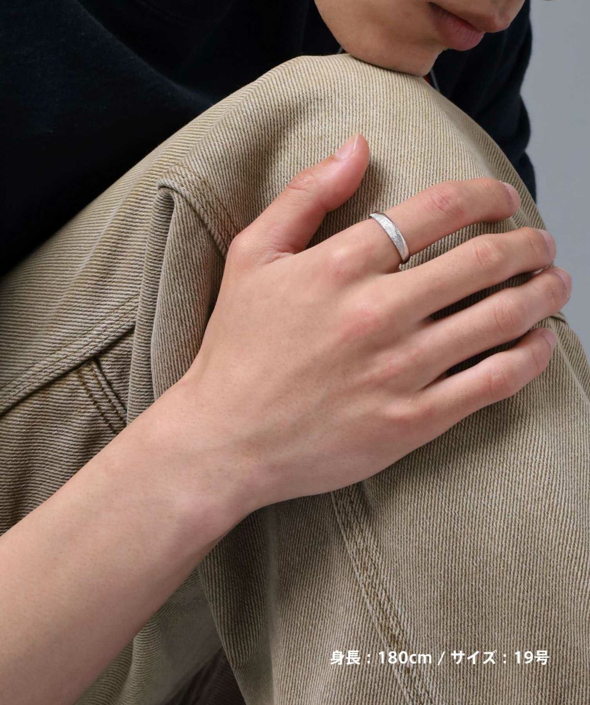 “SAND”スリムリング/シルバー925