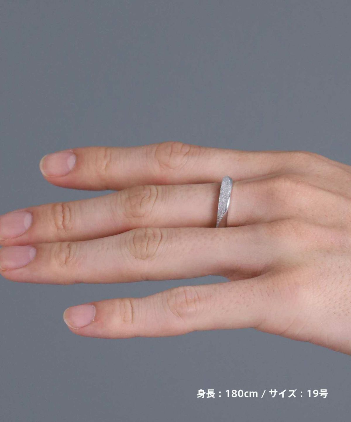“SAND”スリムリング/シルバー925