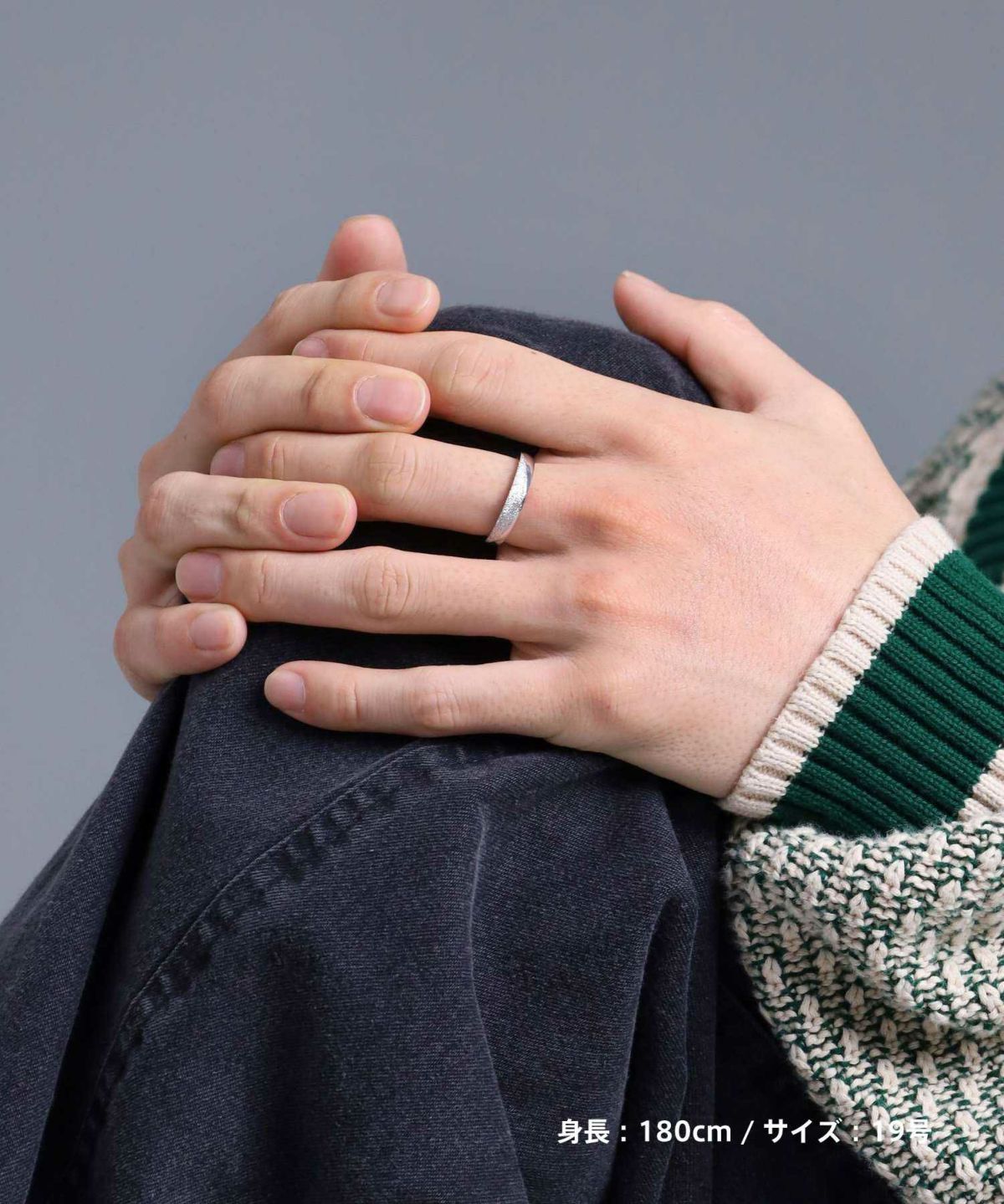 “SAND”スリムリング/シルバー925