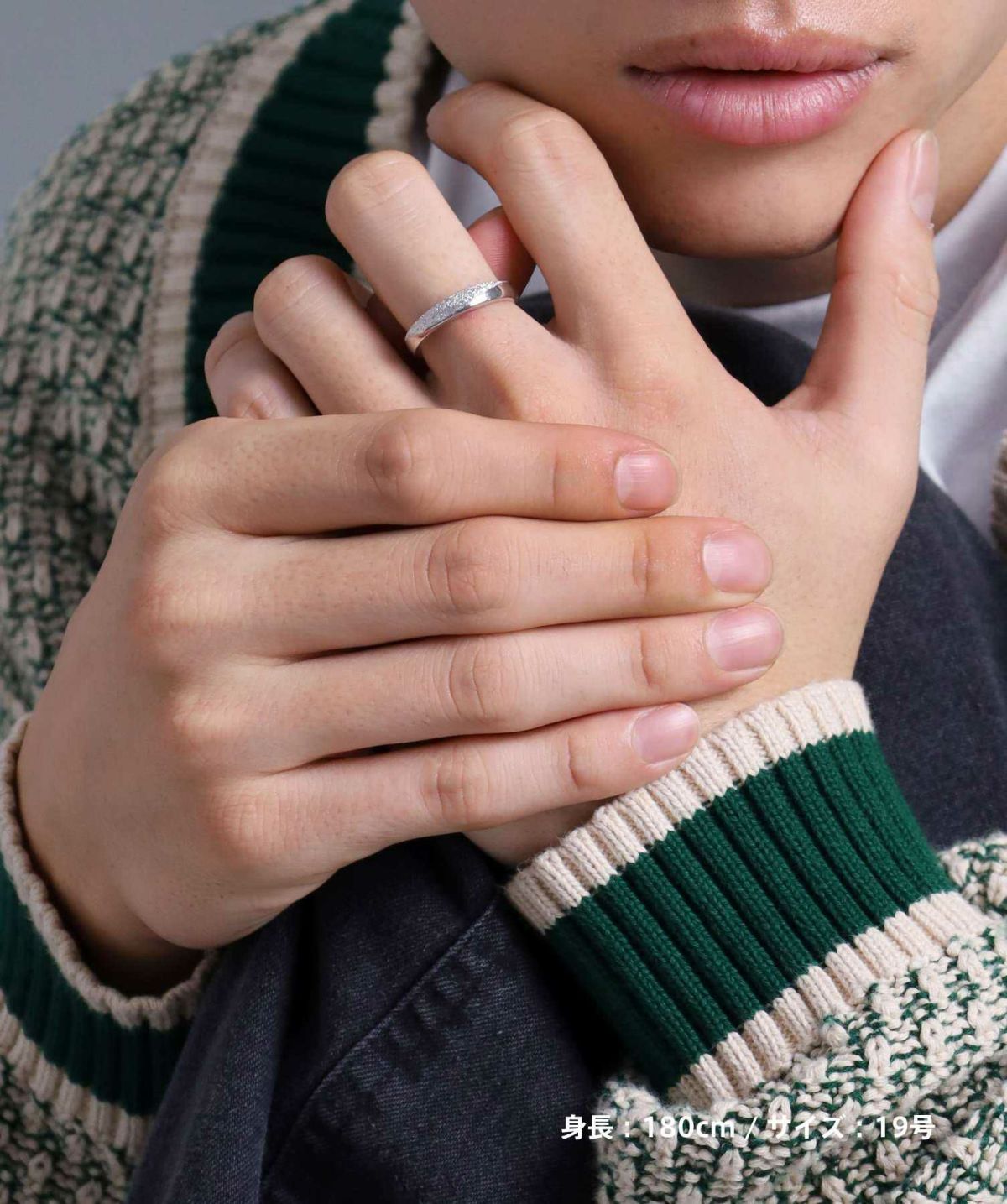 “SAND”スリムリング/シルバー925