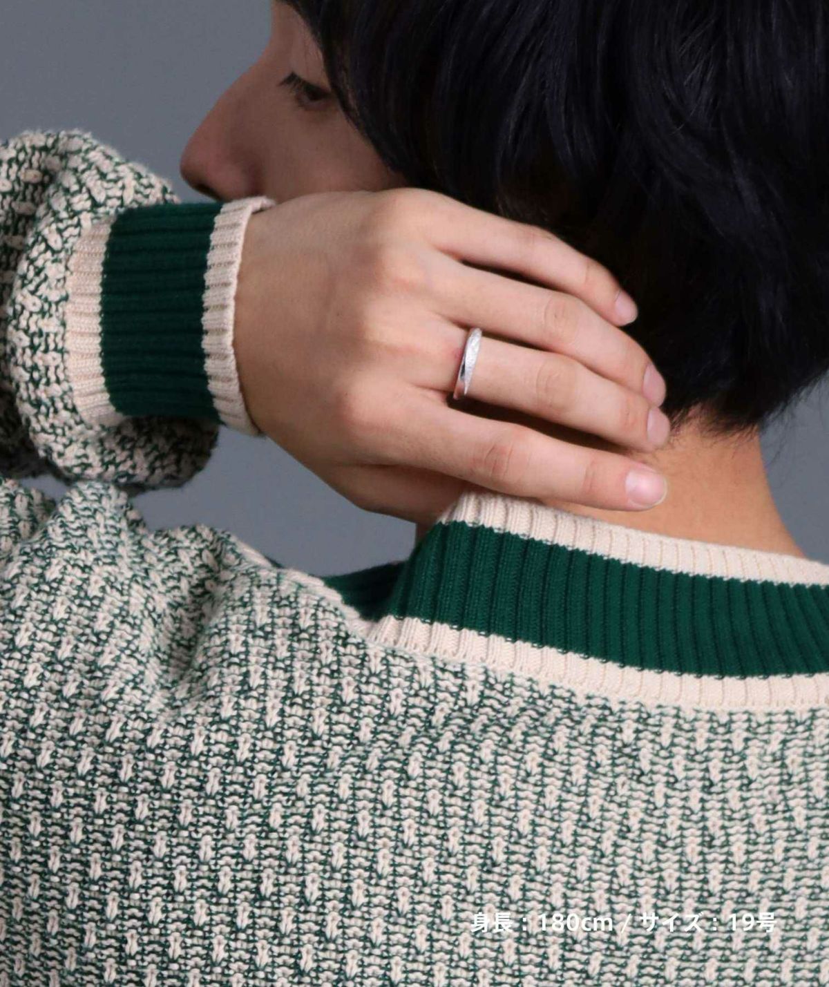 “SAND”スリムリング/シルバー925