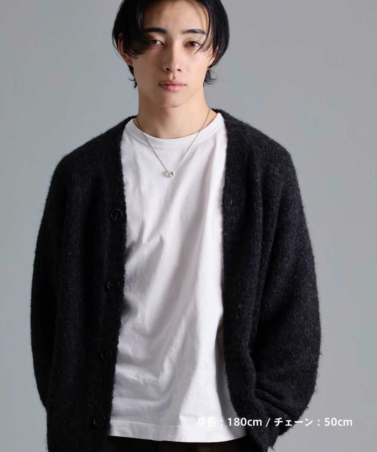 “Ivitz” eraワンツイストダブルリングネックレス/シルバー925