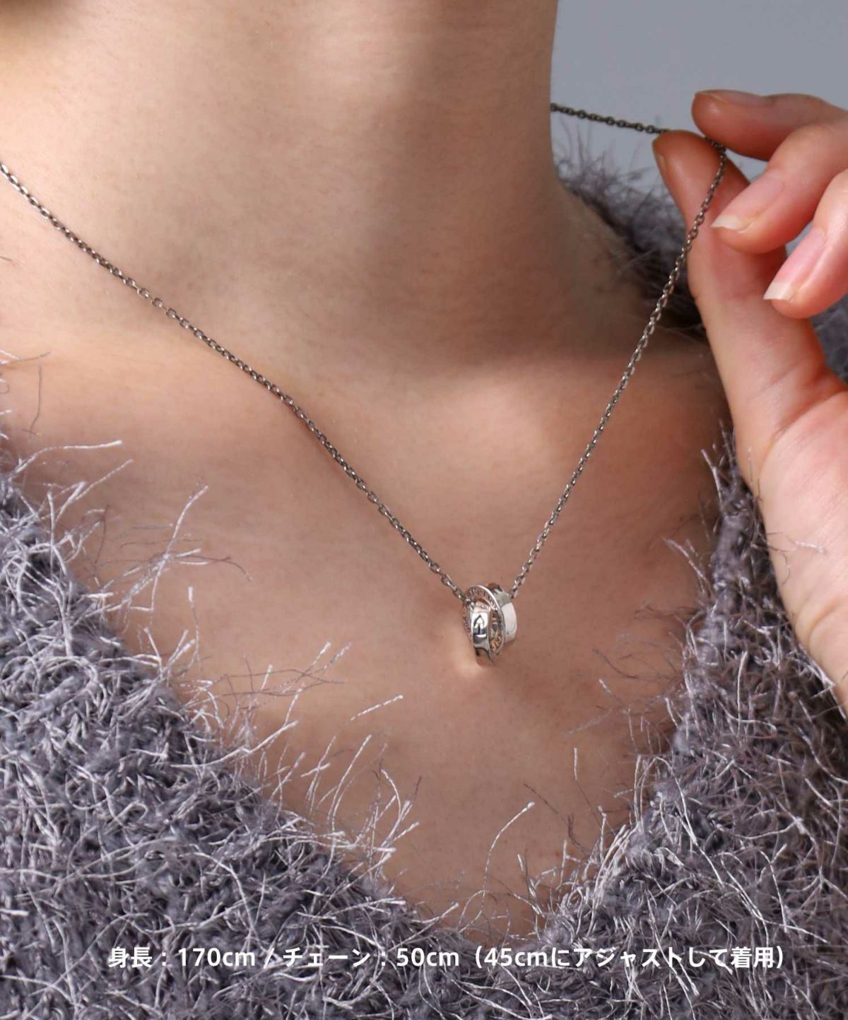  “Ivitz” eraクラシックリングネックレス/シルバー925