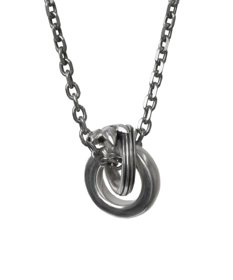 “HOWL”クロウダブルリングネックレス/シルバー925