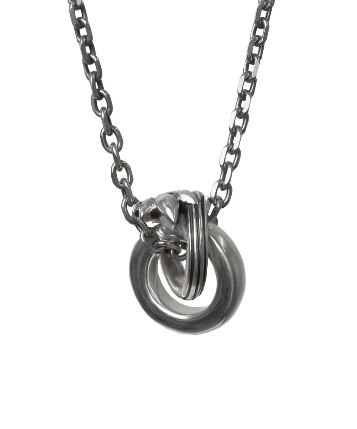 “HOWL”クロウダブルリングネックレス/シルバー925