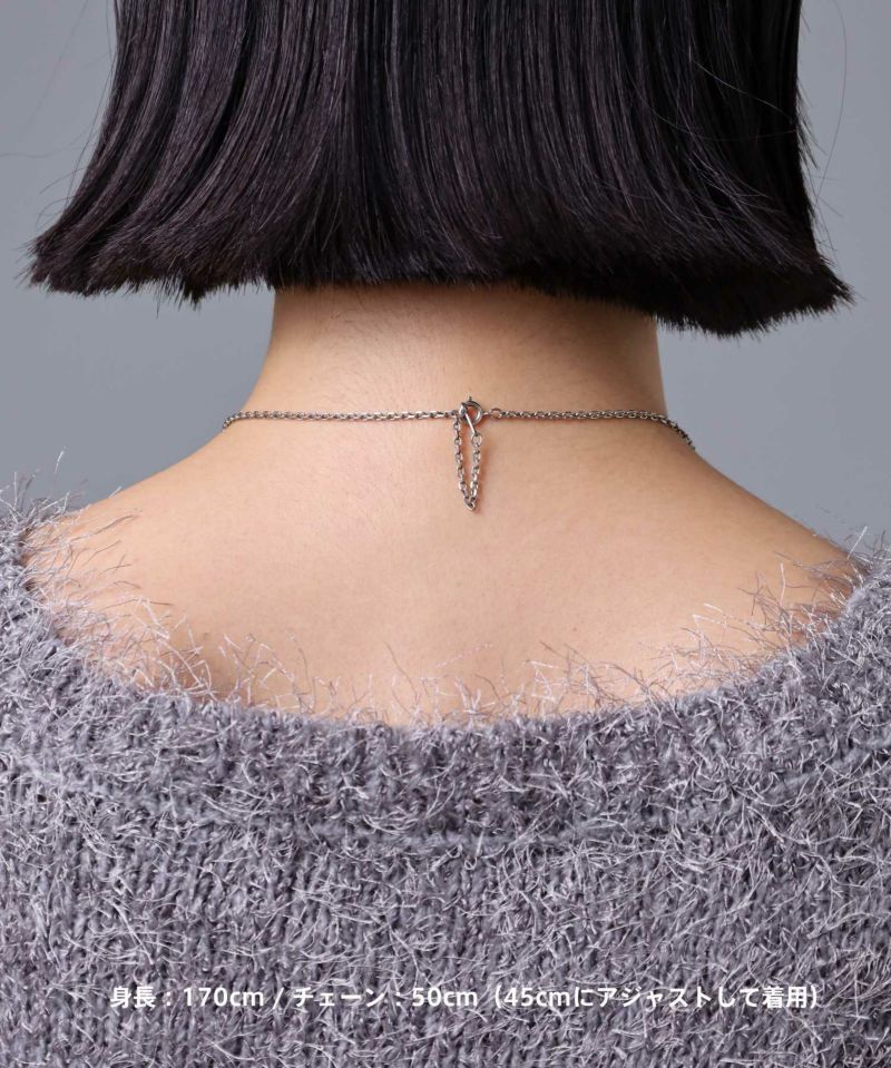 “HOWL”クロウダブルリングネックレス/シルバー925