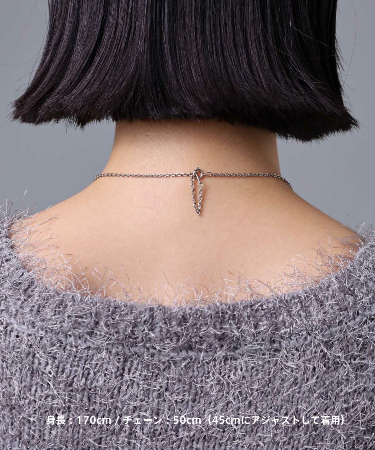 “HOWL”クロウダブルリングネックレス/シルバー925