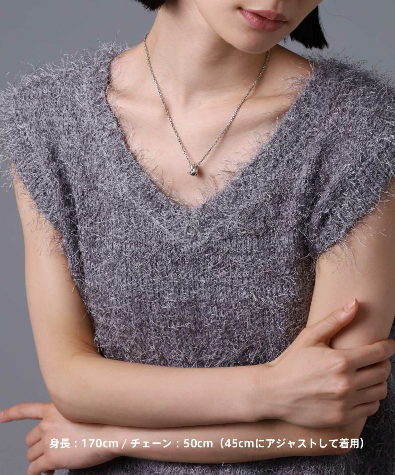 “HOWL”クロウダブルリングネックレス/シルバー925