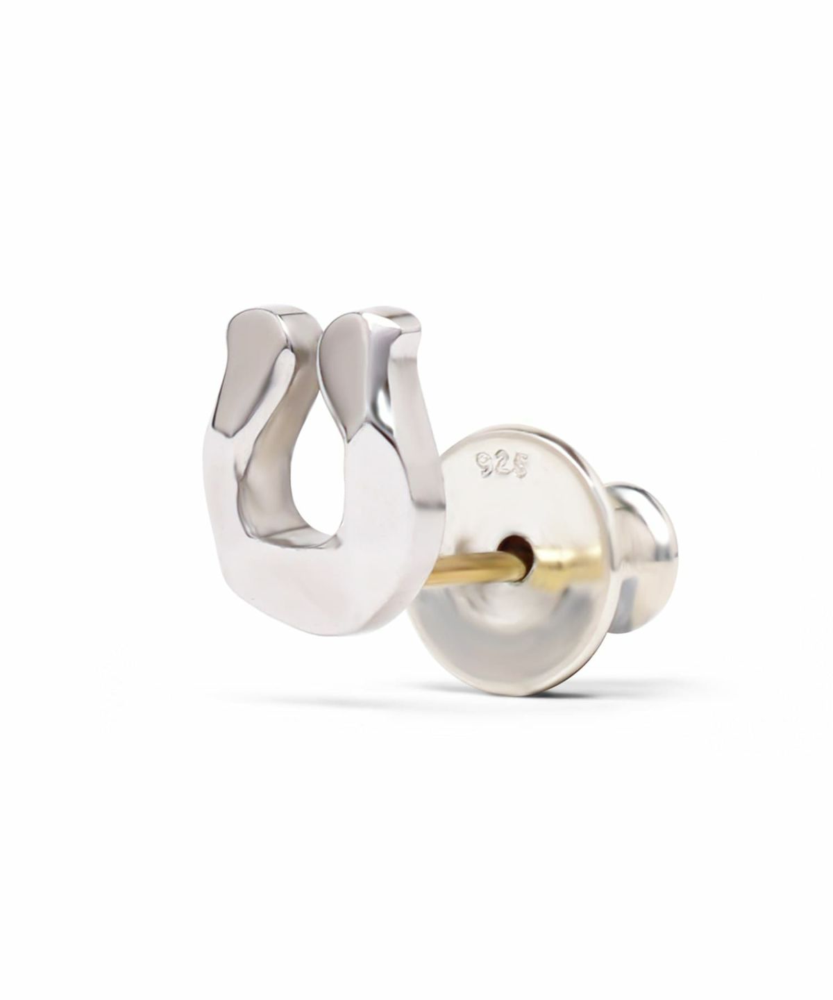 “for Gift”スタッズピアス/フラグメントホースシュー/シルバー925