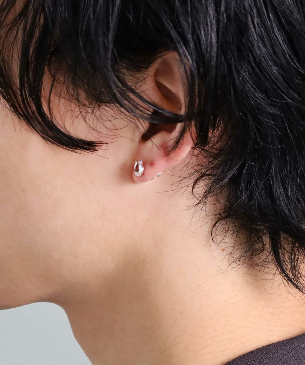 “for Gift”スタッズピアス/フラグメントホースシュー/シルバー925