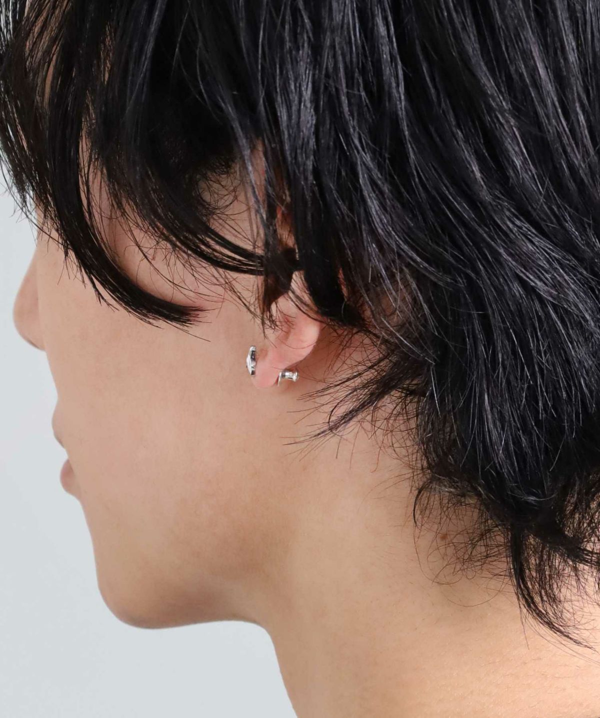 “for Gift”スタッズピアス/フラグメントホースシュー/シルバー925