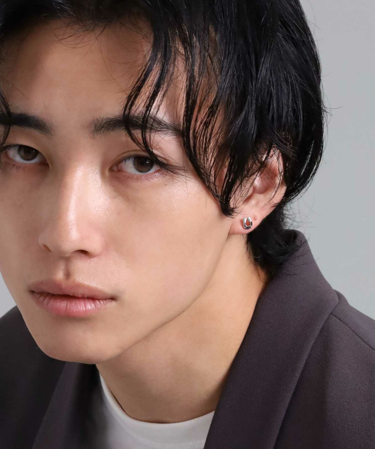 “for Gift”スタッズピアス/フラグメントホースシュー/シルバー925