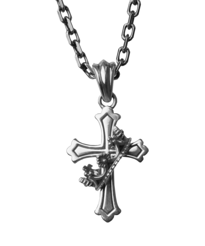 ライオンハート“HOWL”ハウリングクロスネックレス シルバー925 HOWL”ハウリングクロスネックレス/SS SIZE/シルバー925