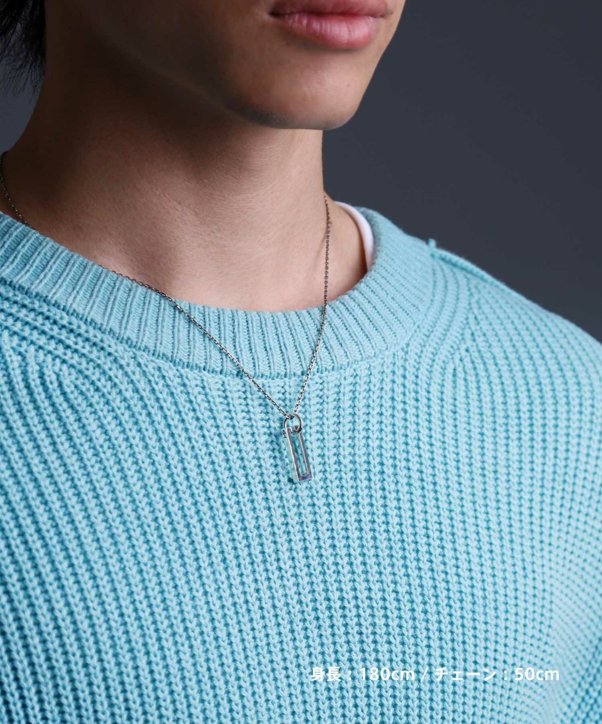 “Ivitz” eraアウトラインプレートネックレス/シルバー925