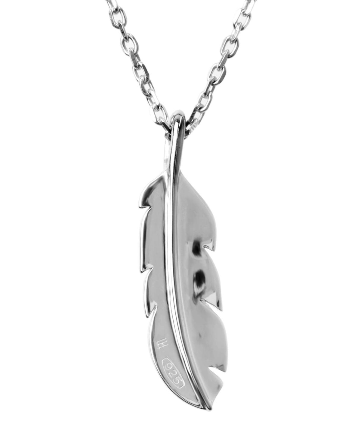 “for Gift”ツイストテクスチャーフェザーネックレス/シルバー925