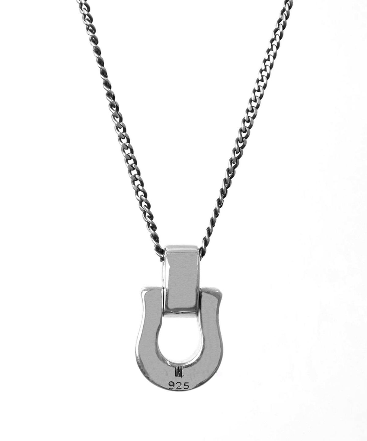 “LUCK”ツイストホースシューネックレス/シルバー925