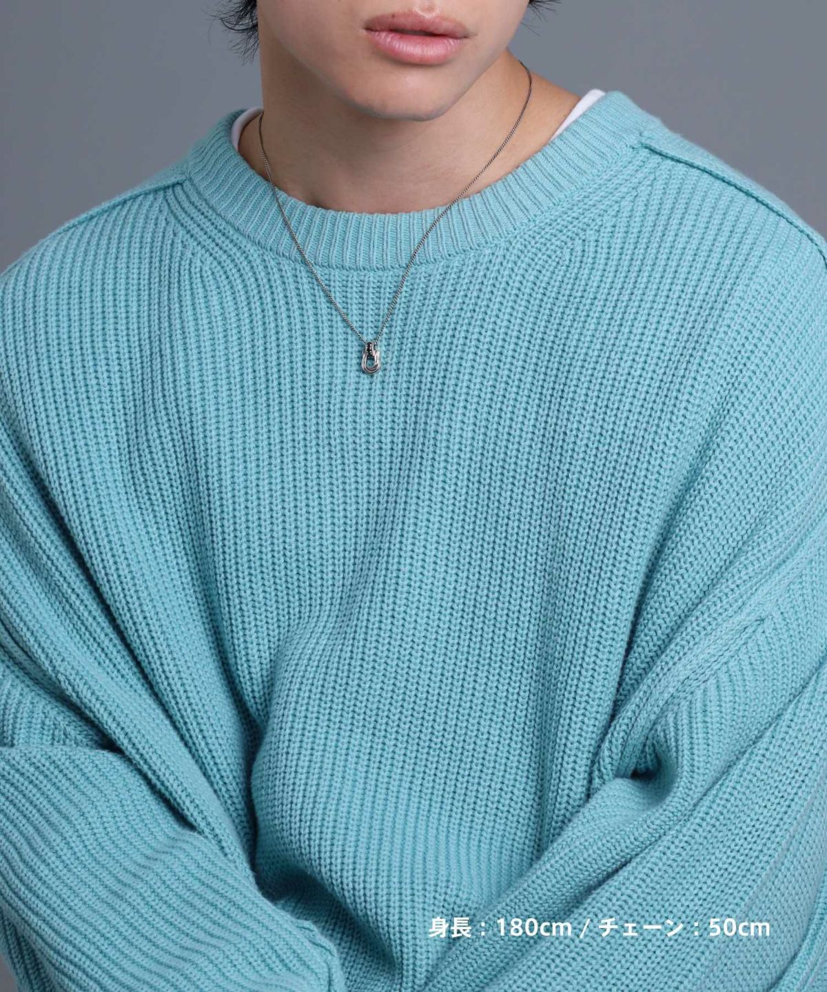 “LUCK”ツイストホースシューネックレス/シルバー925