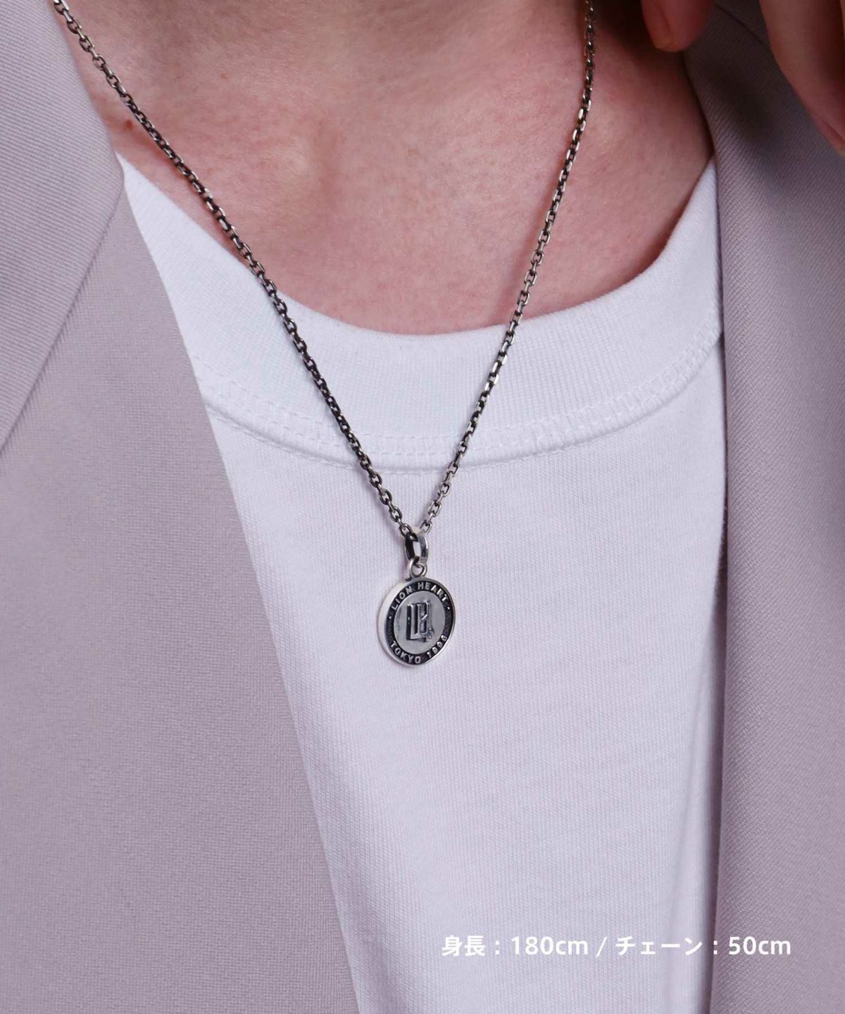 “BASIC”LION HEARTロゴネックレス/シルバー925