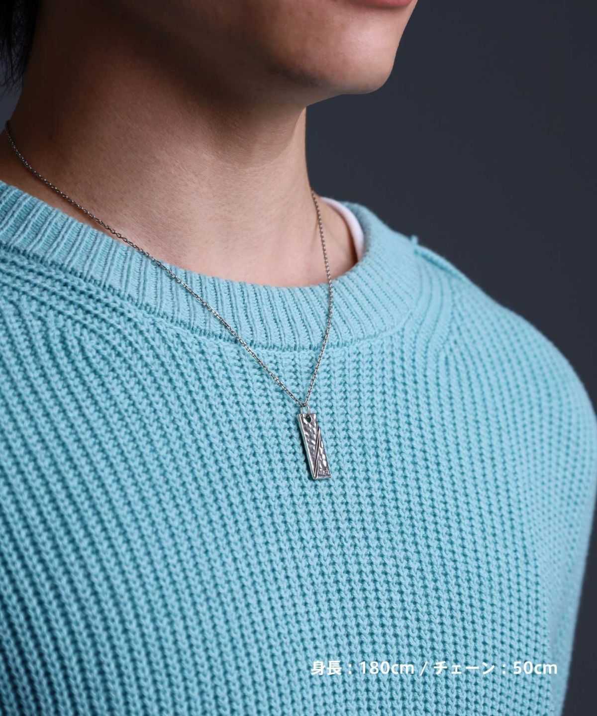 “Ivitz” eraスラッシュプレートネックレス/シルバー925