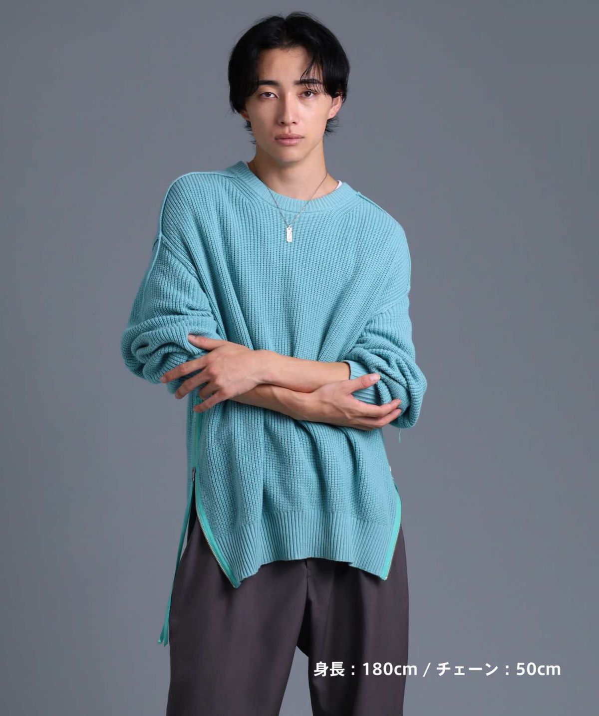 “Ivitz” eraスラッシュプレートネックレス/シルバー925