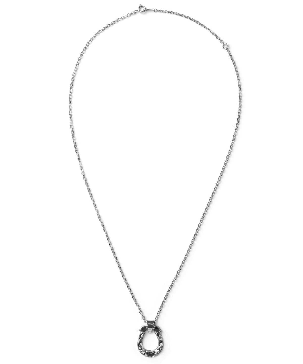 “for Gift”ツイストテクスチャーホースシューネックレス/シルバー925