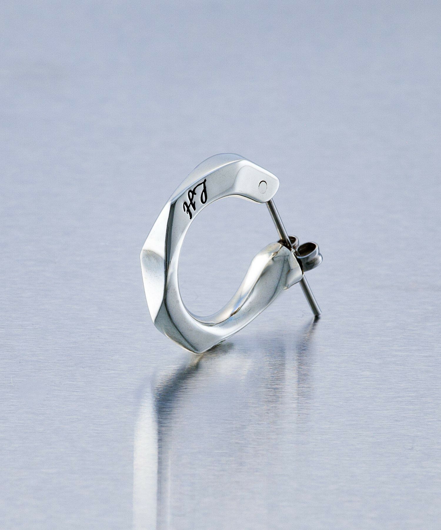 “for Gift”クロッシングピアス/シティポップ“TYPE D”/シルバー925