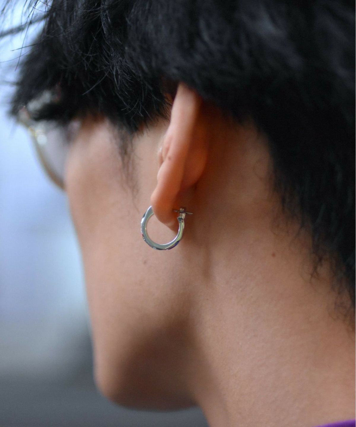 “for Gift”クロッシングピアス/シティポップ“TYPE B”/シルバー925