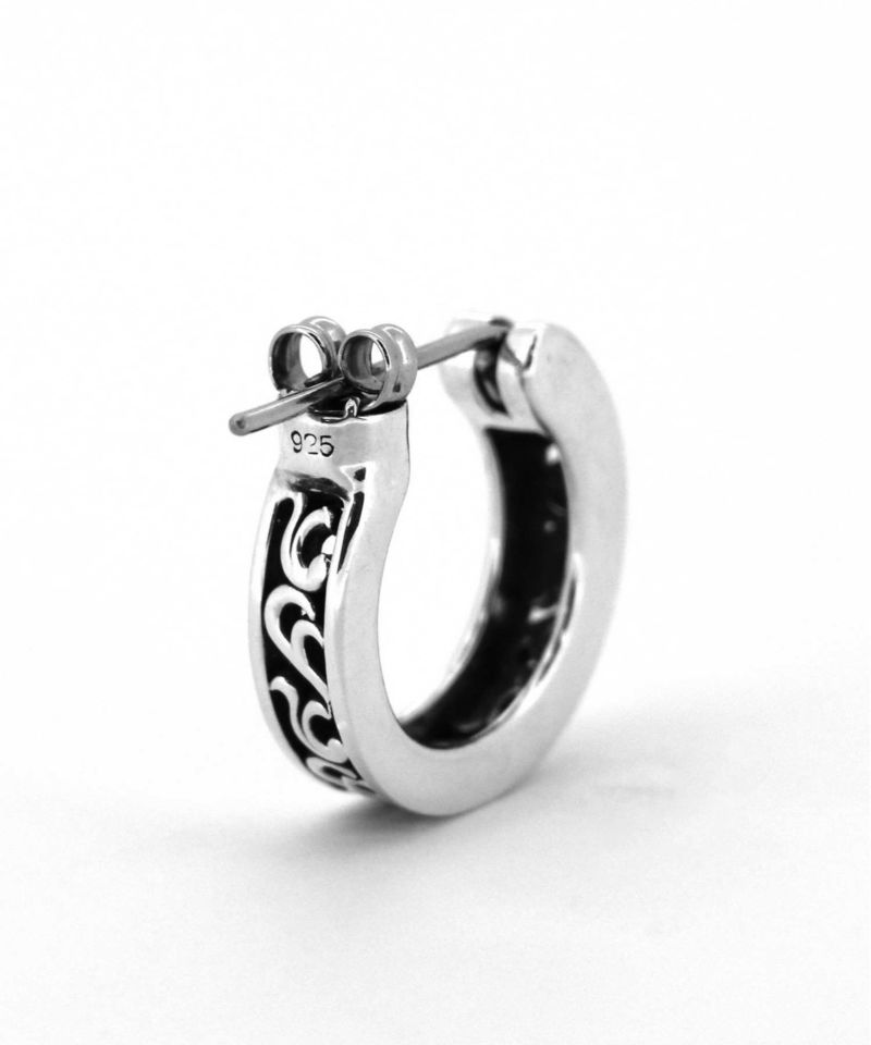 “for Gift”クロッシングピアス/シティポップ“TYPE J”/シルバー925