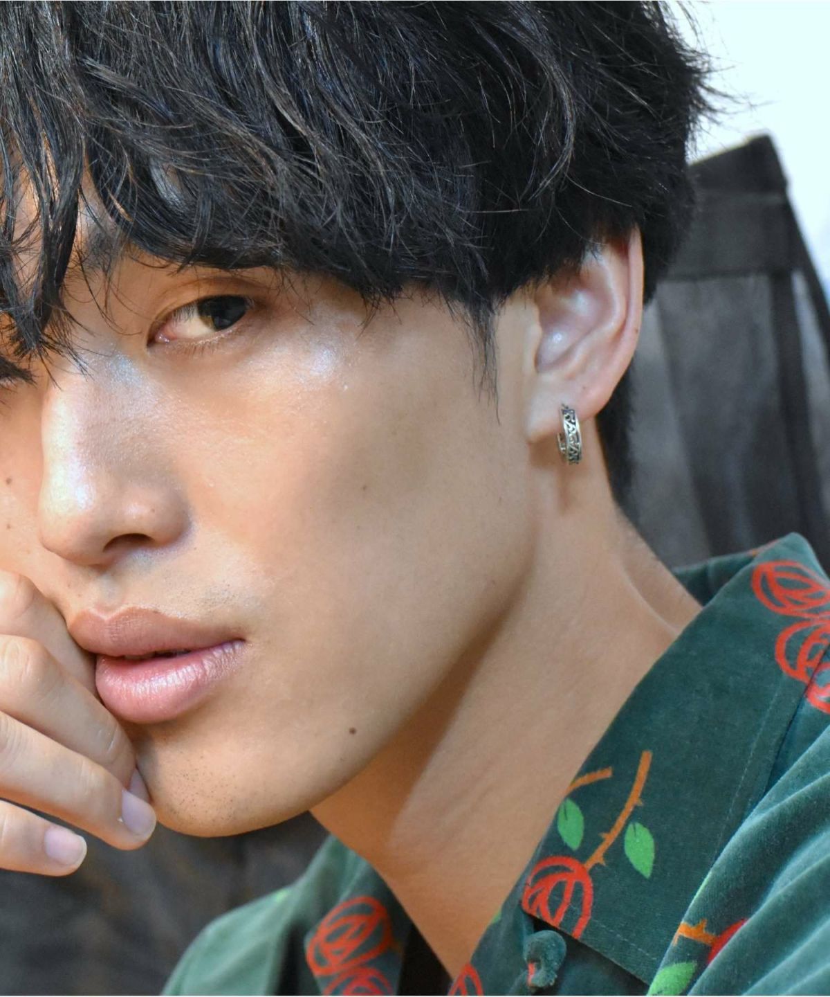 “for Gift”クロッシングピアス/シティポップ“TYPE J”/シルバー925