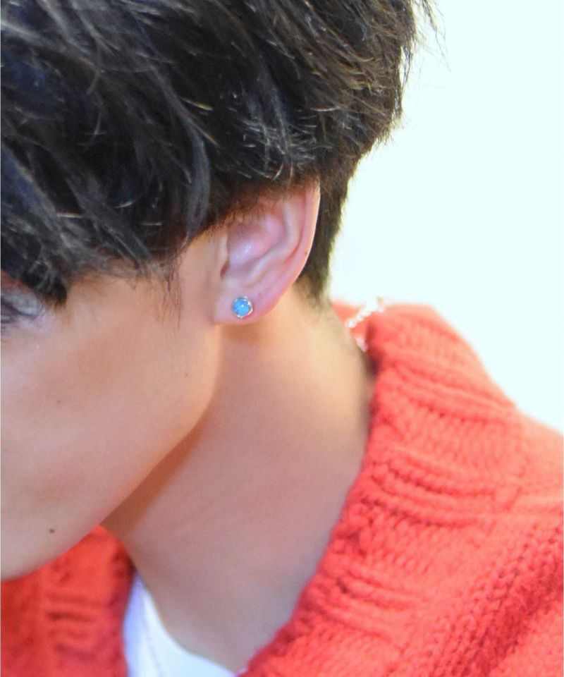 “for Gift”スタッズピアス/シティポップ“TYPE G”/シルバー925