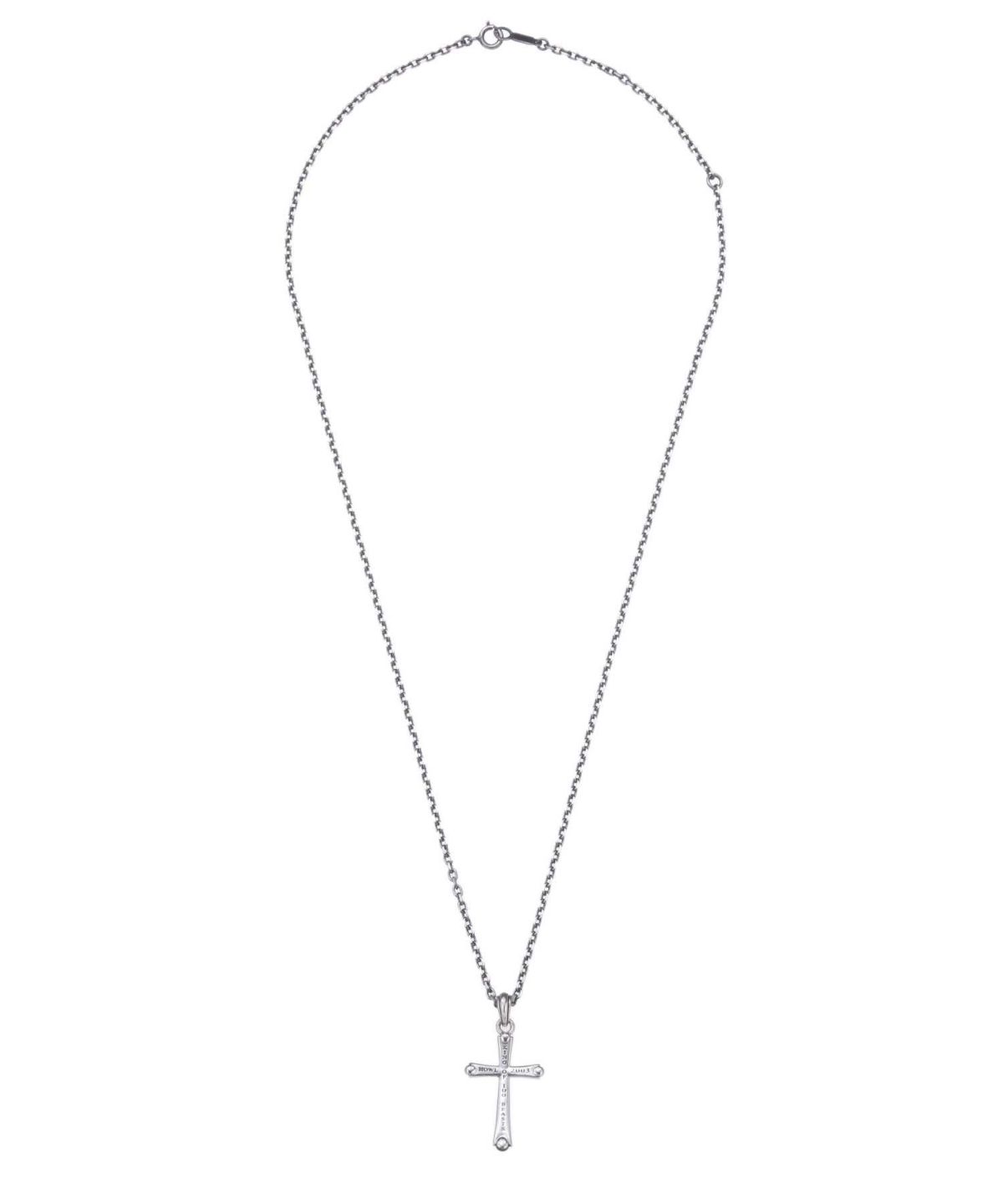 “HOWL”スレンダークロウクロスネックレス/シルバー925