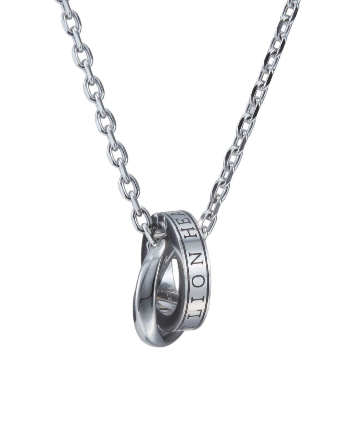 【限定展開】“LH-1”ロゴダブルリングネックレス（シルバー）/サージカルステンレス（金属アレルギー対応）