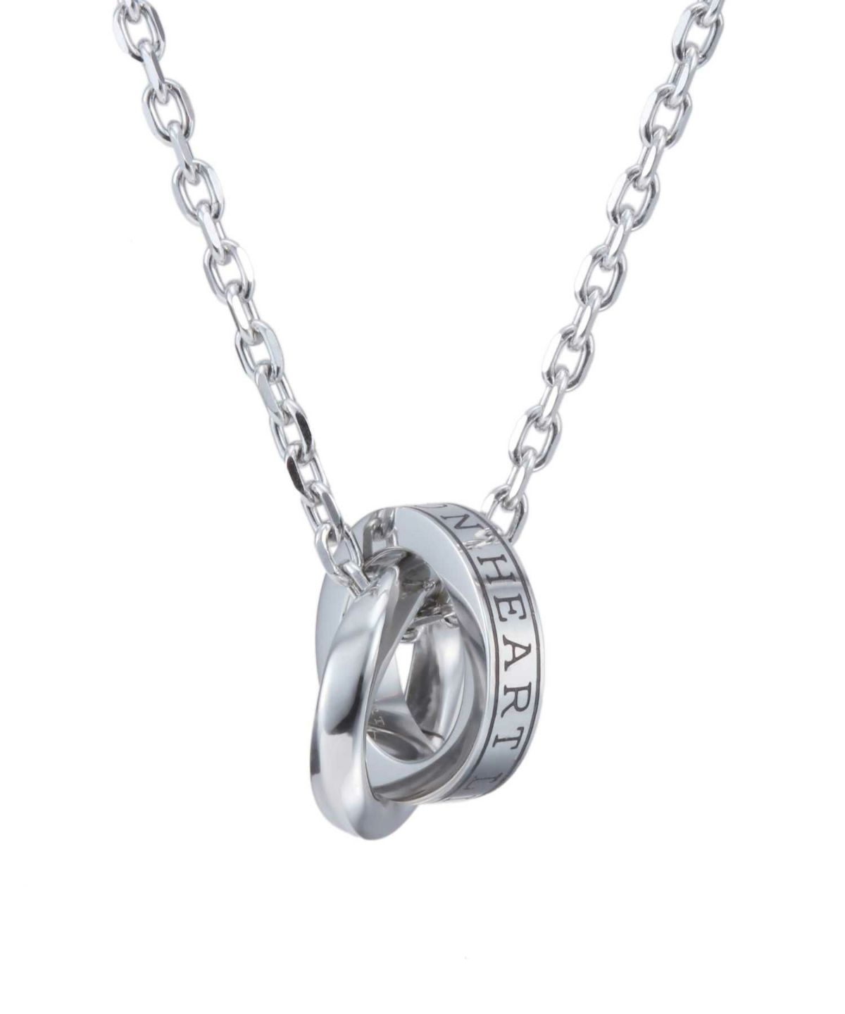 【限定展開】“LH-1”ロゴダブルリングネックレス（シルバー）/サージカルステンレス（金属アレルギー対応）