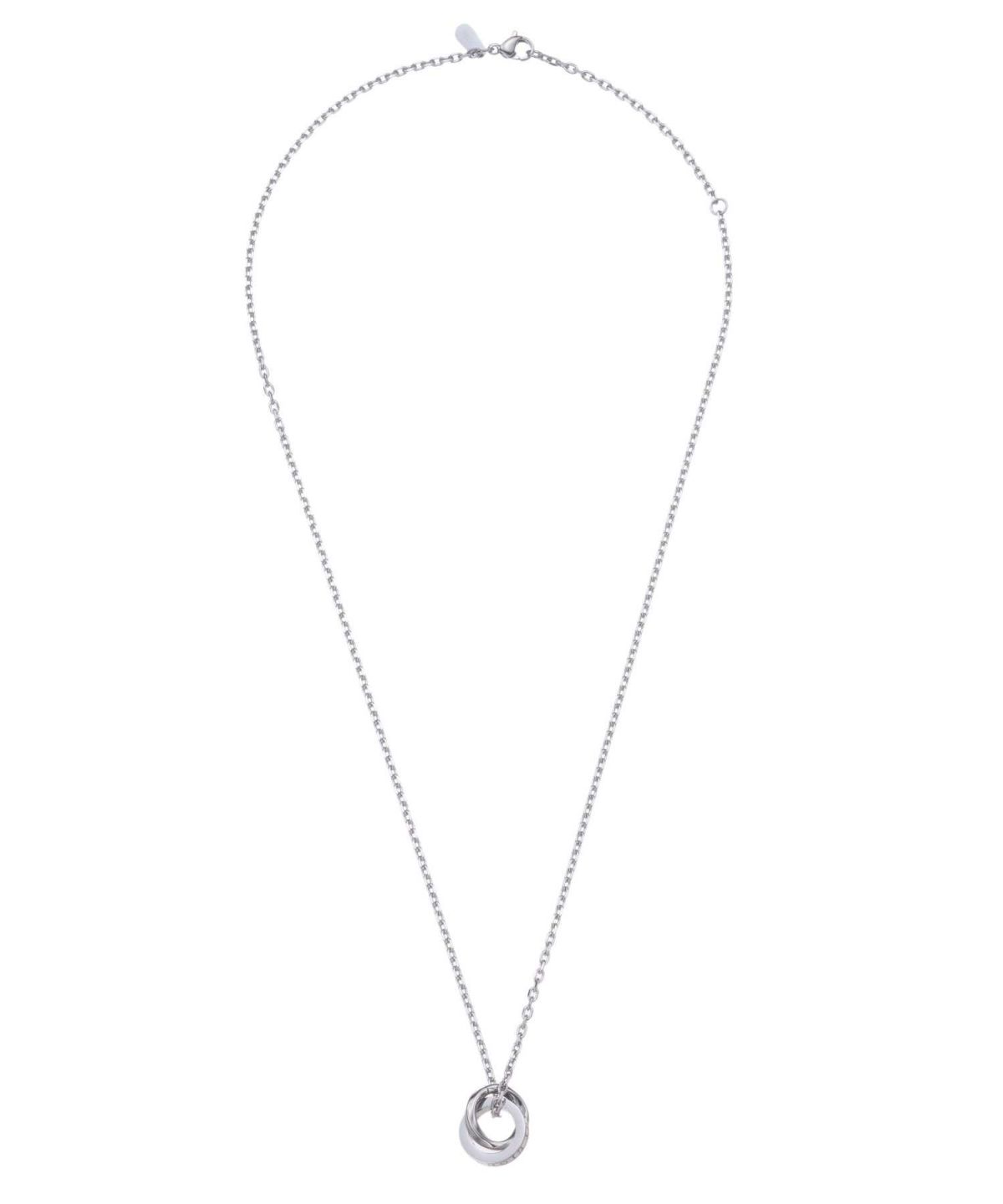 【限定展開】“LH-1”ロゴダブルリングネックレス（シルバー）/サージカルステンレス（金属アレルギー対応）