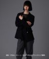 【限定展開】“LH-1”ラウンドタテガミダブルリングネックレス（シルバー×ライトブラック）/サージカルステンレス（金属アレルギー対応）